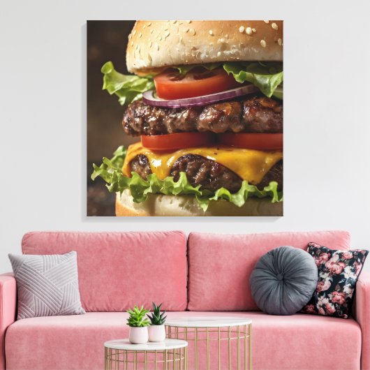 Burger Leinwanddruck (Insitu (Wohnzimmer))