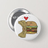 Burger-Liebe-Fischrogen Button (Vorne & Hinten)