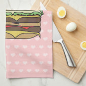 Burger-Liebe-Fischrogen Handtuch (Viertel Falte)