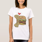 Burger-Liebe-Fischrogen T-Shirt (Vorderseite)