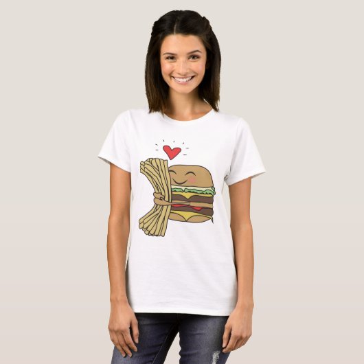 Burger-Liebe-Fischrogen T-Shirt (Vorne ganz)
