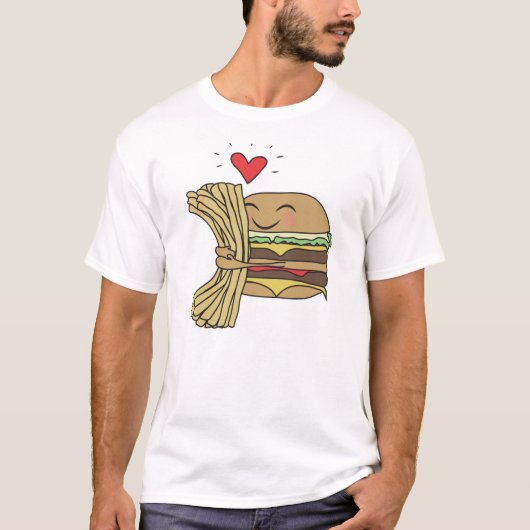 Burger Lieben Fries T-Shirt (Vorderseite)