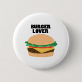 Burger-Liebhaber Button (Vorderseite)