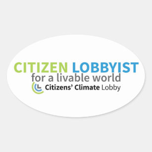 Bürger-Lobbyist-Aufkleber Ovaler Aufkleber