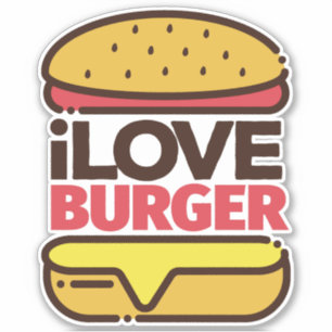 Burger Lover Aufkleber