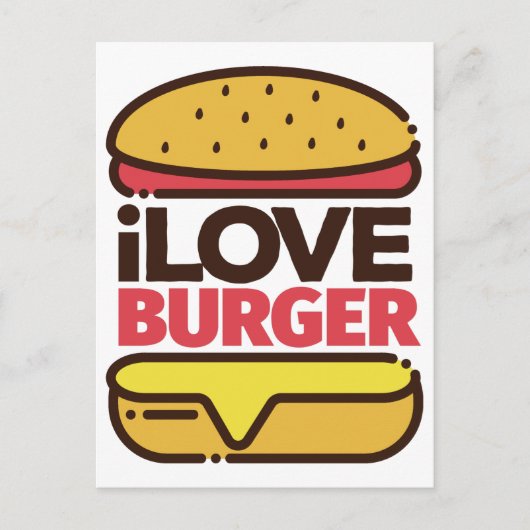Burger Lover Postkarte (Vorderseite)