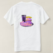 Burger Lover T-Shirt -Fast Food Graphic Design Tee (Design Rückseite)