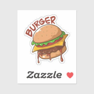 Burger Lovers Aufkleber