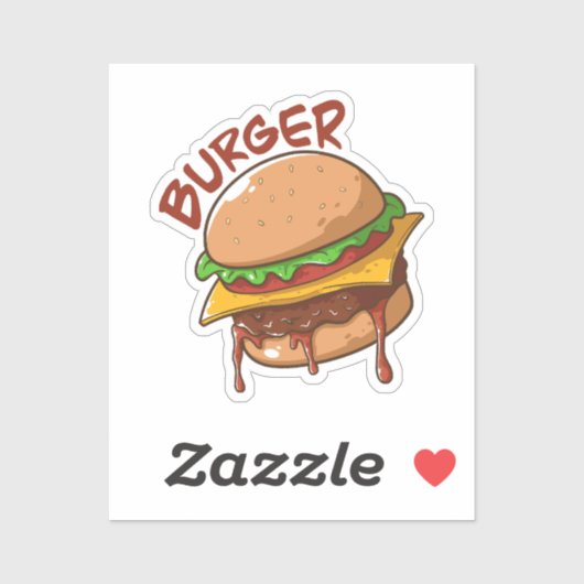 Burger Lovers Aufkleber (Blatt)