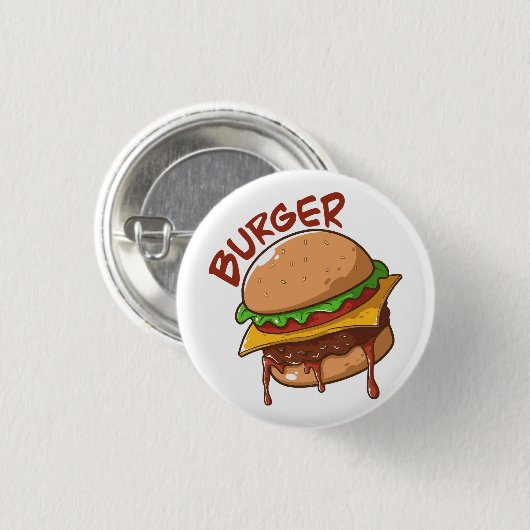 Burger Lovers Button (Vorne & Hinten)