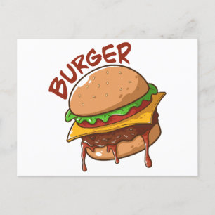 Burger Lovers Feiertagspostkarte