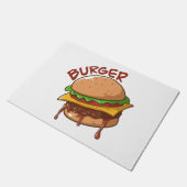 Burger Lovers Fußmatte (Schrägansicht)