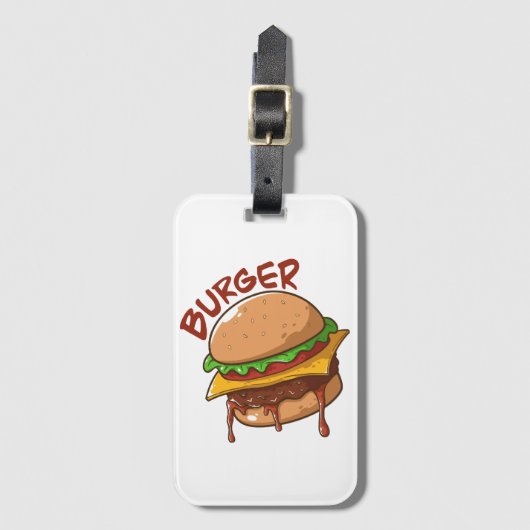 Burger Lovers Gepäckanhänger (Vorderseite Vertikal)