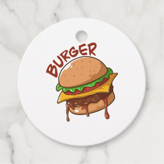 Burger Lovers Geschenkanhänger (Vorderseite)