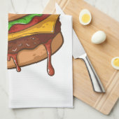 Burger Lovers Geschirrtuch (Viertel Falte)