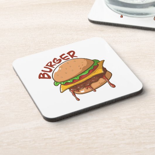 Burger Lovers Getränkeuntersetzer (Linke Seite)