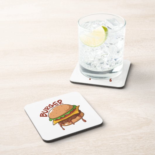 Burger Lovers Getränkeuntersetzer (Rechte Seite)