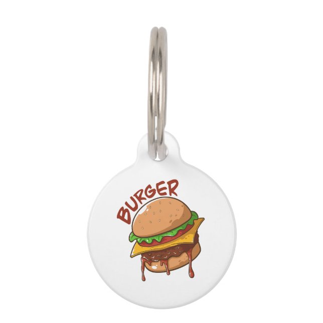 Burger Lovers Haustiermarke (Vorderseite)