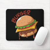 Burger Lovers Mousepad (Mit Mouse)