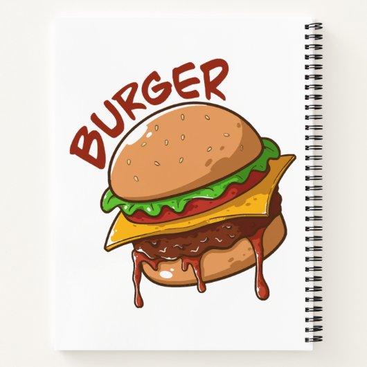 Burger Lovers Notizblock (Rückseite)