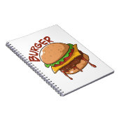 Burger Lovers Notizblock (Rechte Seite)