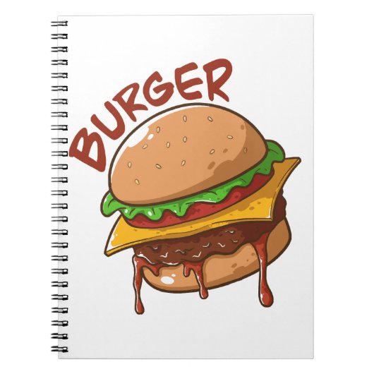 Burger Lovers Notizblock (Vorderseite)