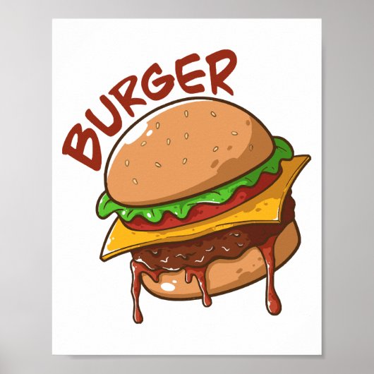 Burger Lovers Poster (Vorne)