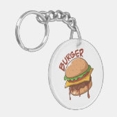 Burger Lovers Schlüsselanhänger (Vorderseite links)