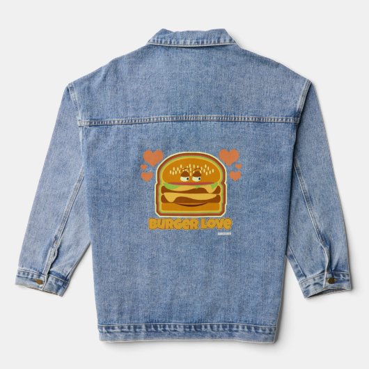 Burger Lovin Burger Liebe Jeansjacke (Rückseite)