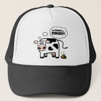 Burger?! Lustiger Kuh-Hut Truckerkappe
