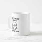 Burger machen mich glücklich kaffeetasse (Vorderseite Links)