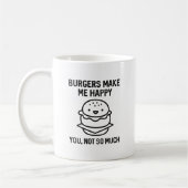 Burger machen mich glücklich kaffeetasse (Links)