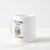 Burger machen mich glücklich kaffeetasse (Vorderseite Links)