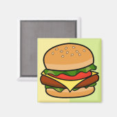 Burger Magnet (Vorderseite/Rückseite)