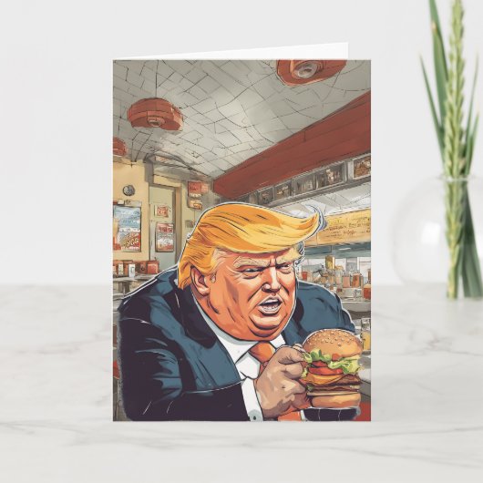 Burger Man Card Dankeskarte (Vorderseite)