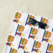 Burger Meal Strandtuch (Beispiel)