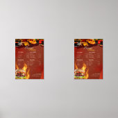 Burger Menu Poster – Modern Restaurant Menu Design Bilderwand Sets (Vorderseite)