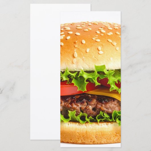 Burger Menükarte (Vorne/Hinten)