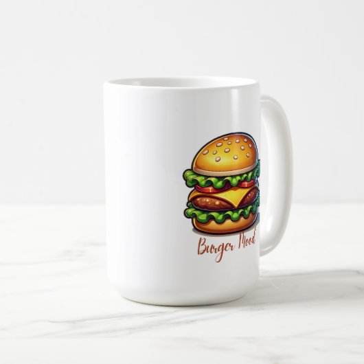 Burger Mood  Kaffeetasse (VorderseiteRechts)