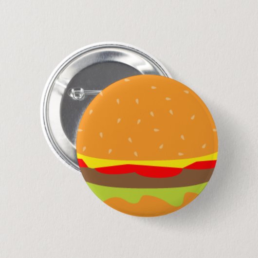 Burger-Namensumbau-Abzeichen Button (Vorne & Hinten)