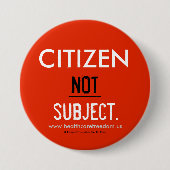 Bürger NICHT abhängig - Button (Vorderseite)