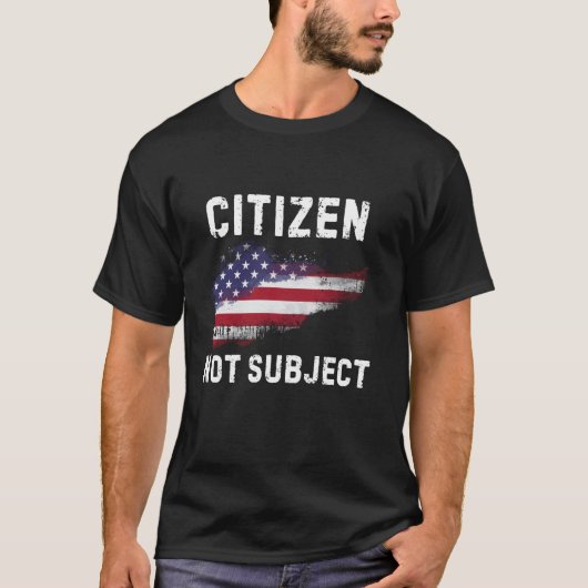 Bürger nicht Untertan T-Shirt (Vorderseite)