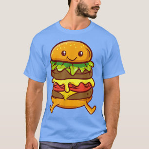 Burger Niedlich Kawaii Anime Ästhetischer Japanisc T-Shirt