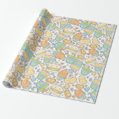 Burger-niedliches Wrapping-Papier Geschenkpapier (Ungerollt)