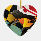 Bürger Oriole, Marylands Staats-Vogel Keramikornament (Vorne)