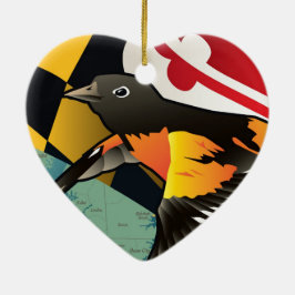 Bürger Oriole, Marylands Staats-Vogel Keramikornament