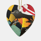Bürger Oriole, Marylands Staats-Vogel Keramikornament (Links)