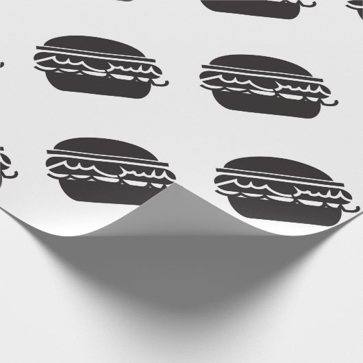 Burger-Packpapier Geschenkpapier (Ecke)