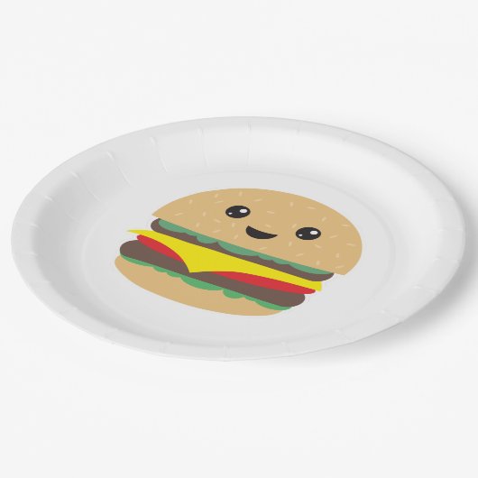 Burger Pappteller (Schrägansicht)