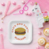 Burger Party Backyard GRILLEN Teller für benutzerd (Party)